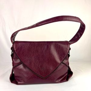 Matt & Nat burgundy vegan leather shoulder bag. Like new!